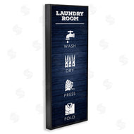 Melody Hogan | Laundry Room Icons Rustic Blue