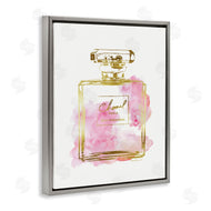 Amanda Greenwood | Glam Perfume Bottle Gold Pink