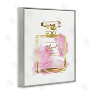 Amanda Greenwood | Glam Perfume Bottle Gold Pink