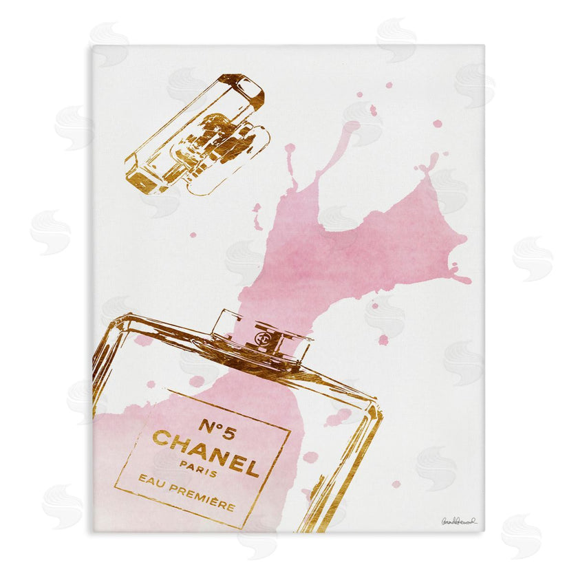 Amanda Greenwood | Glam Perfume Bottle Splash Pink Gold