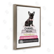 Amanda Greenwood | Book Stack Fashion French Bulldog