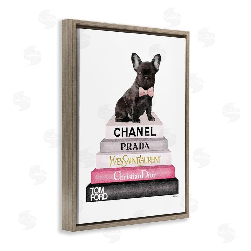 Amanda Greenwood | Book Stack Fashion French Bulldog