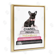 Amanda Greenwood | Book Stack Fashion French Bulldog