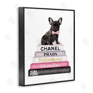 Amanda Greenwood | Book Stack Fashion French Bulldog