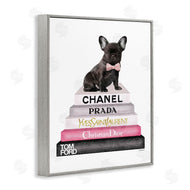 Amanda Greenwood | Book Stack Fashion French Bulldog