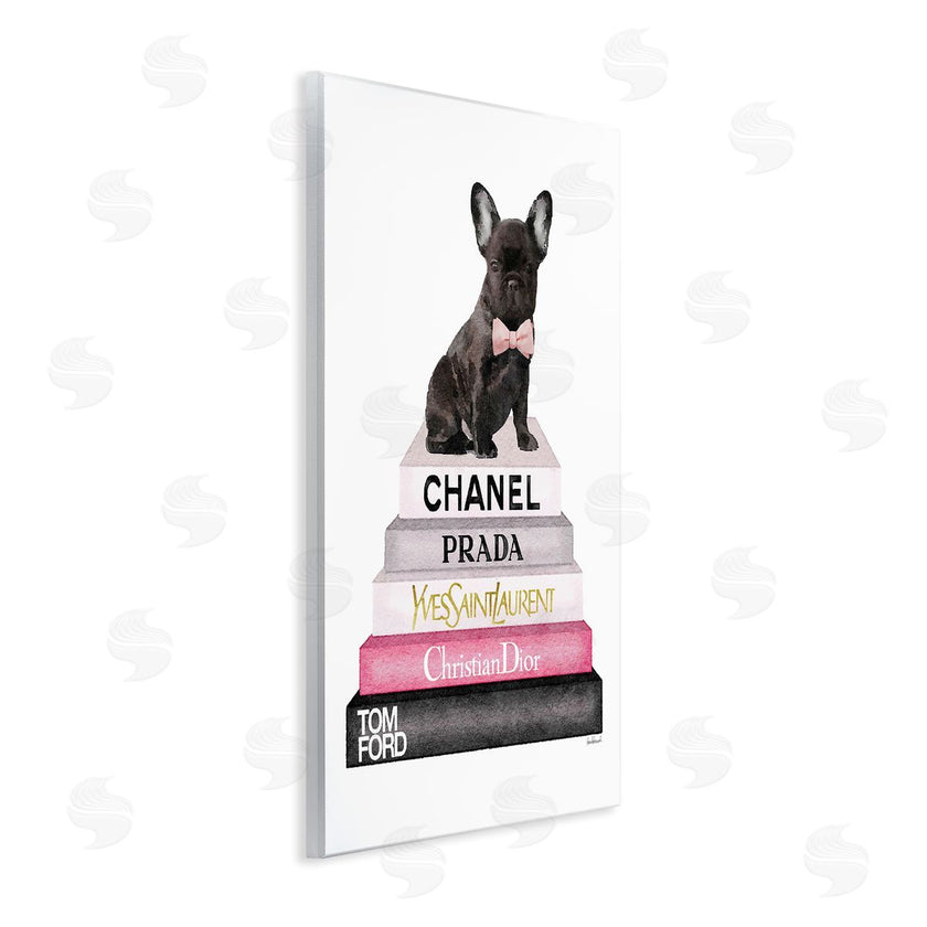Amanda Greenwood | Book Stack Fashion French Bulldog