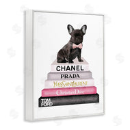 Amanda Greenwood | Book Stack Fashion French Bulldog