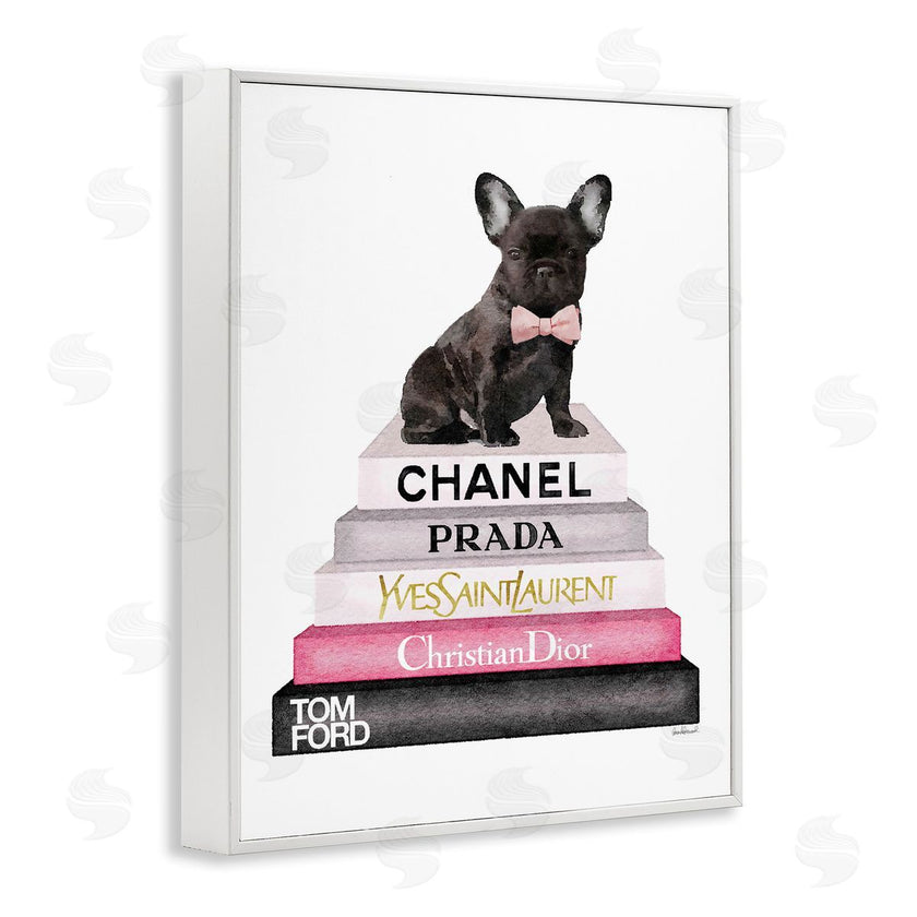 Amanda Greenwood | Book Stack Fashion French Bulldog