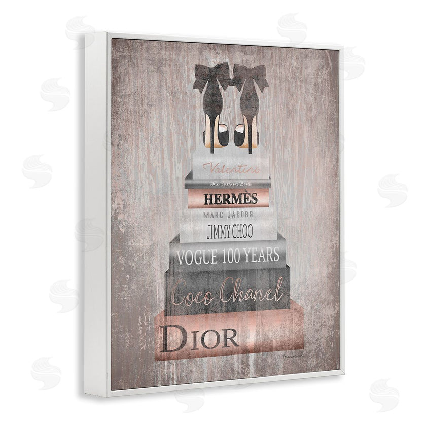 Amanda Greenwood | Book Stack Heels Metallic Pink