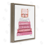 Amanda Greenwood | Pink Book Stack Fashion Handbag