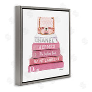 Amanda Greenwood | Pink Book Stack Fashion Handbag
