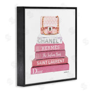 Amanda Greenwood | Pink Book Stack Fashion Handbag