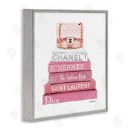 Amanda Greenwood | Pink Book Stack Fashion Handbag