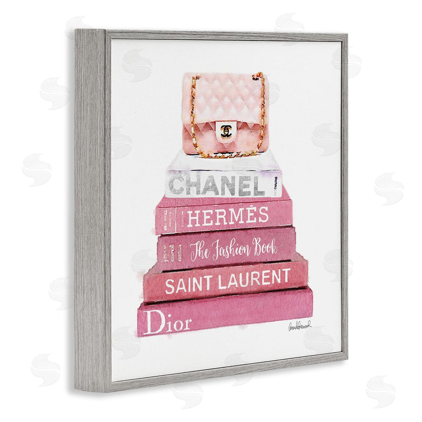 Amanda Greenwood | Pink Book Stack Fashion Handbag