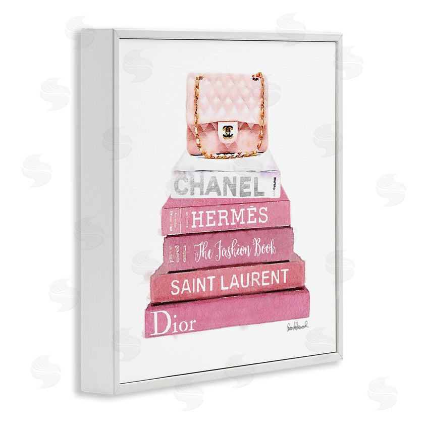 Amanda Greenwood | Pink Book Stack Fashion Handbag