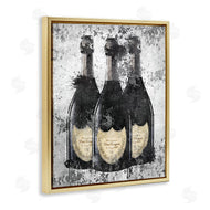 Amanda Greenwood | Champagne Bottles Grey & Gold