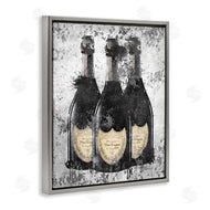 Amanda Greenwood | Champagne Bottles Grey & Gold