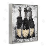 Amanda Greenwood | Champagne Bottles Grey & Gold