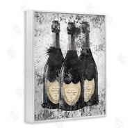 Amanda Greenwood | Champagne Bottles Grey & Gold