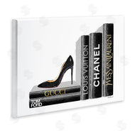 Amanda Greenwood | Black Book Shelf with Stilettos