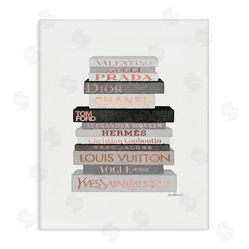 Amanda Greenwood | Grey & Peach Bookstack