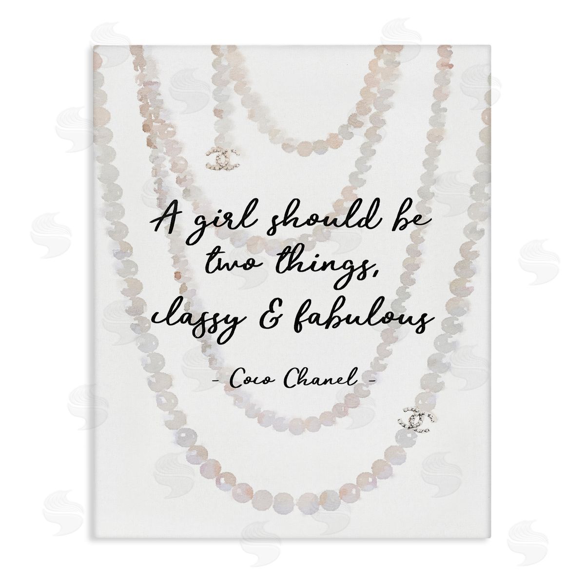 Classy & Fabulous Fashion Quote Canvas Wall Art, Home Decor by Amanda Greenwood