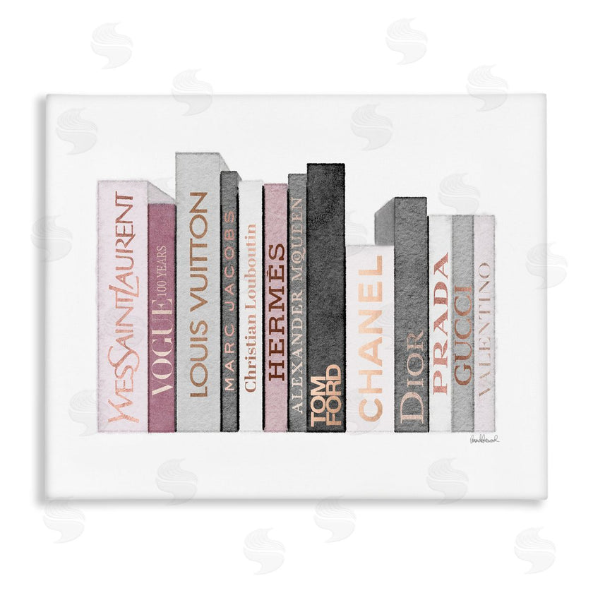 Amanda Greenwood | Pink & Grey Fashion Bookstack