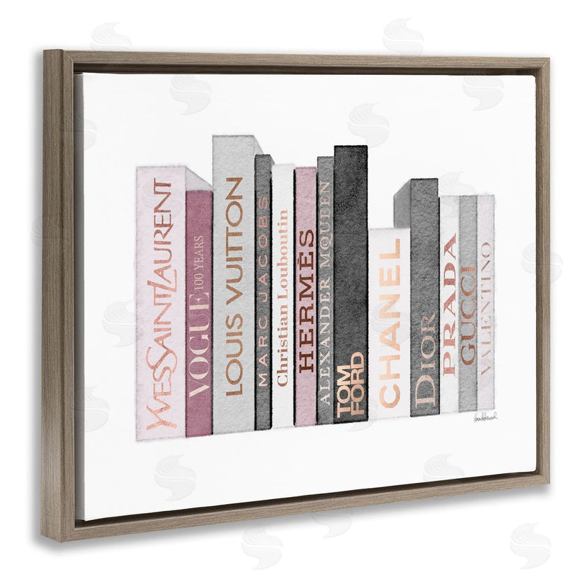 Amanda Greenwood | Pink & Grey Fashion Bookstack