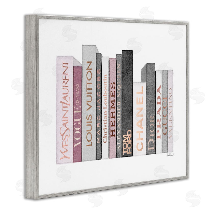 Amanda Greenwood | Pink & Grey Fashion Bookstack