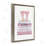 Amanda Greenwood | Pastel Pink Heels & Books