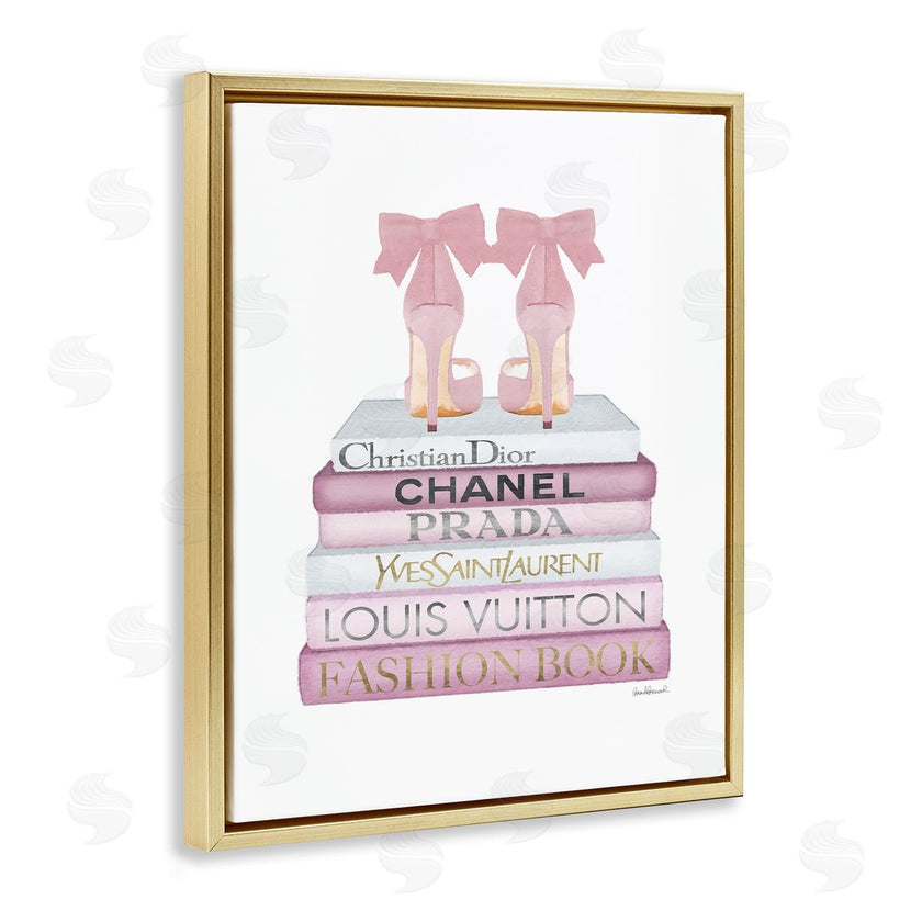 Amanda Greenwood | Pastel Pink Heels & Books