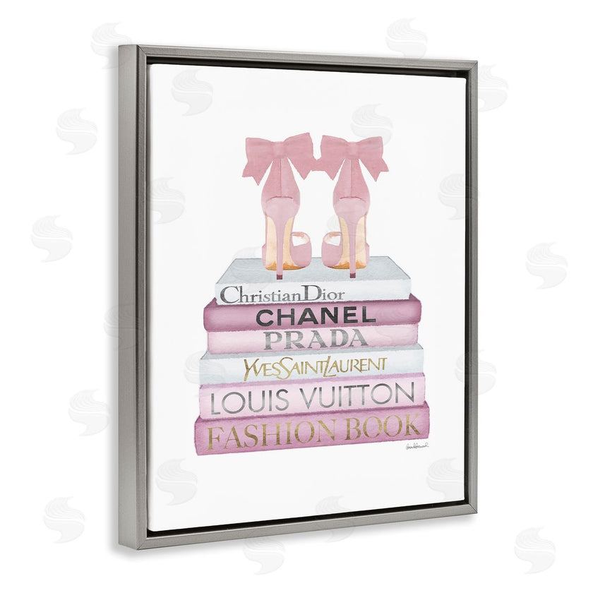 Amanda Greenwood | Pastel Pink Heels & Books