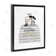 Amanda Greenwood | Bookstack with Makeup Accessories