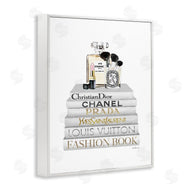 Amanda Greenwood | Bookstack with Makeup Accessories