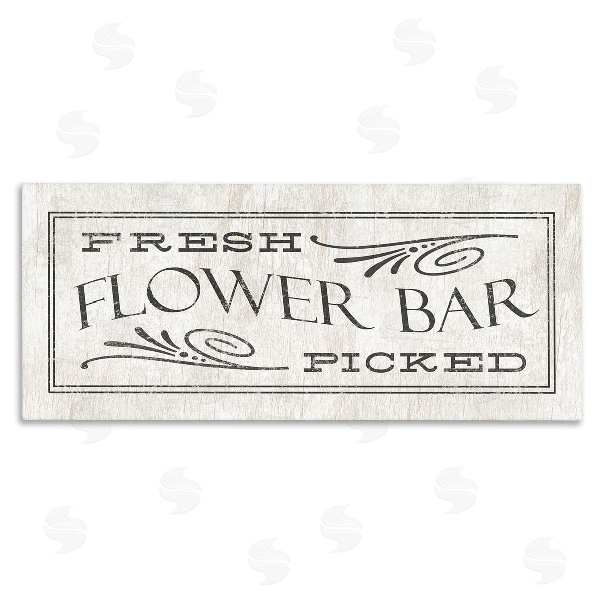 Fresh Picked Flower Bar Sign Canvas Wall Art, Home Decor by Stupell Studio