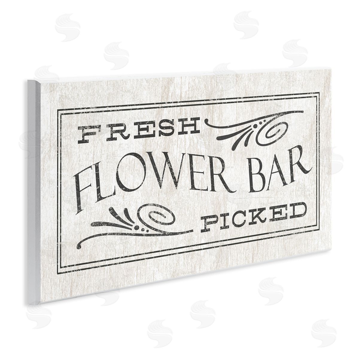Fresh Picked Flower Bar Sign Wood Plaque Wall Art, Home Decor by Stupell Studio