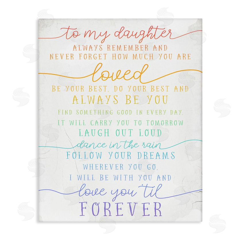 Stupell Studio | My Daughter Love You Forever