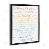 Stupell Studio | My Daughter Love You Forever