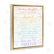 Stupell Studio | My Daughter Love You Forever