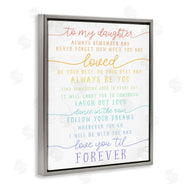Stupell Studio | My Daughter Love You Forever