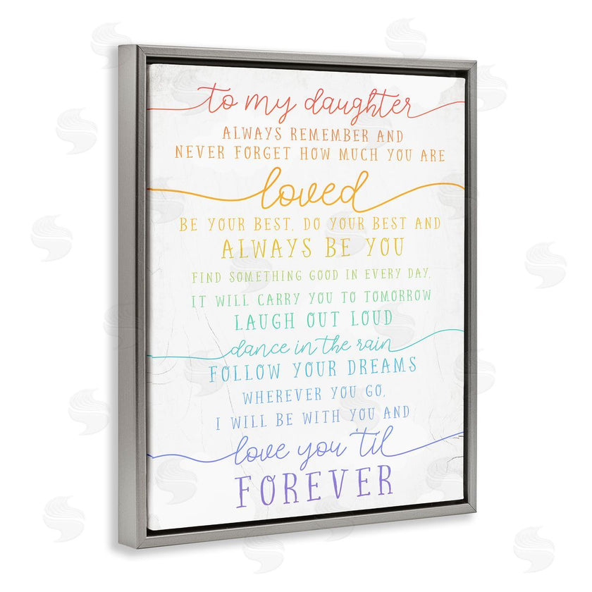 Stupell Studio | My Daughter Love You Forever