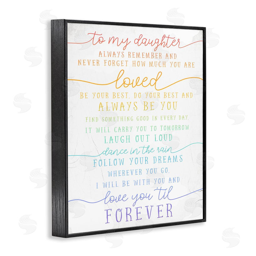 Stupell Studio | My Daughter Love You Forever