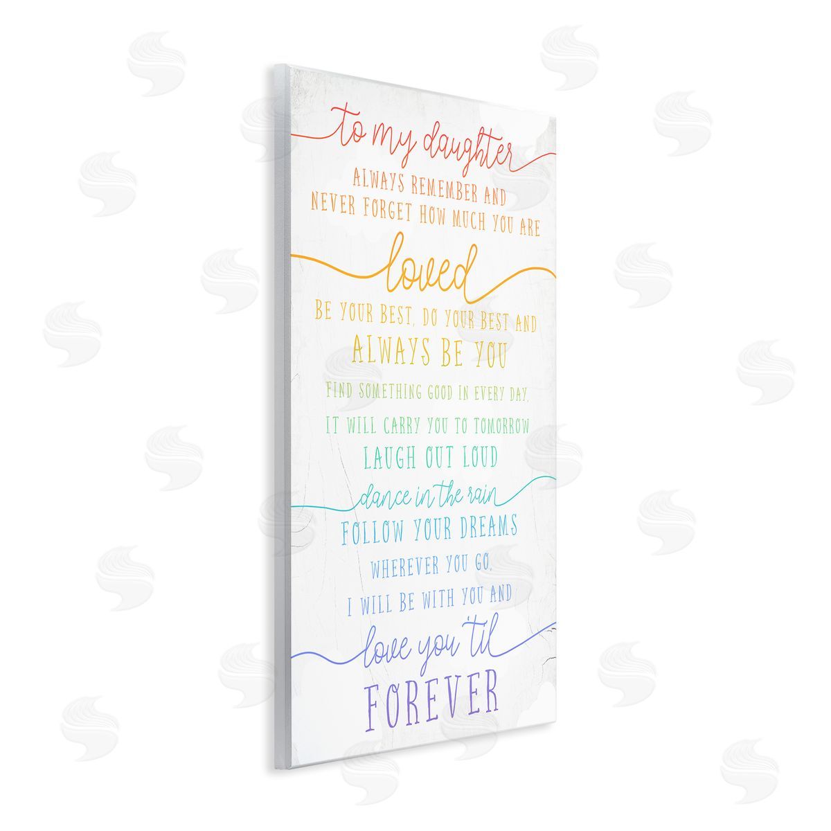 My Daughter Love You Forever Wood Plaque Wall Art, Home Decor by Stupell Studio