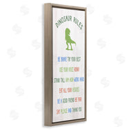 Stupell Studio | Dinosaur Rules Kids List