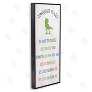 Stupell Studio | Dinosaur Rules Kids List