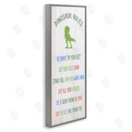 Stupell Studio | Dinosaur Rules Kids List