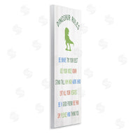 Stupell Studio | Dinosaur Rules Kids List