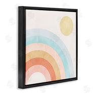 Stupell Studio | Retro Rising Sun Rainbow Arches
