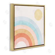 Stupell Studio | Retro Rising Sun Rainbow Arches