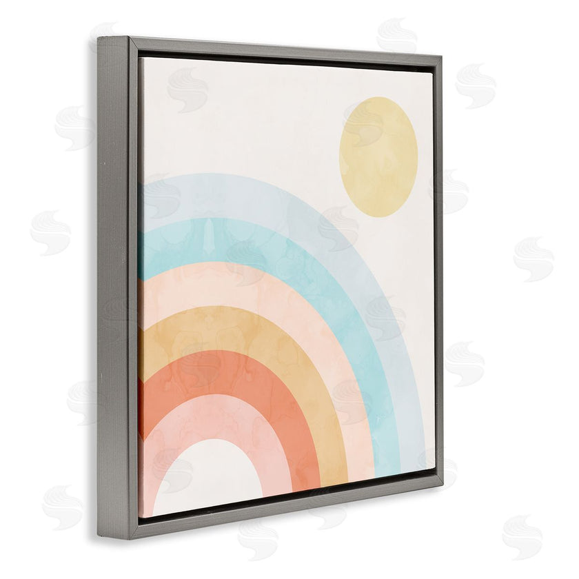 Stupell Studio | Retro Rising Sun Rainbow Arches